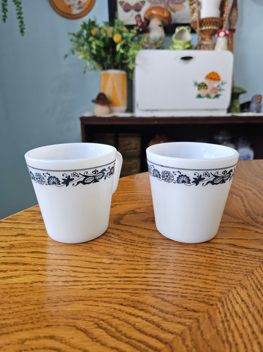 Pair of Old Town Blue Mugs