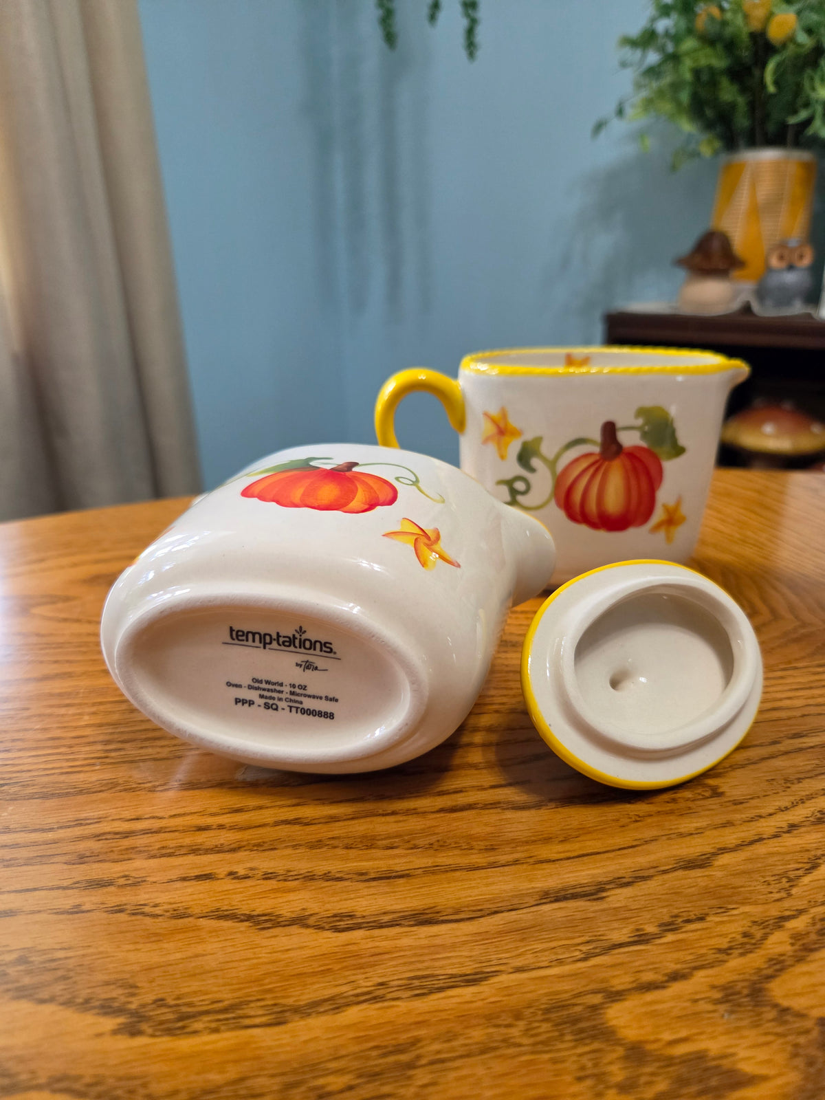 Pumpkin Patch Creamer & Lidded Sugar