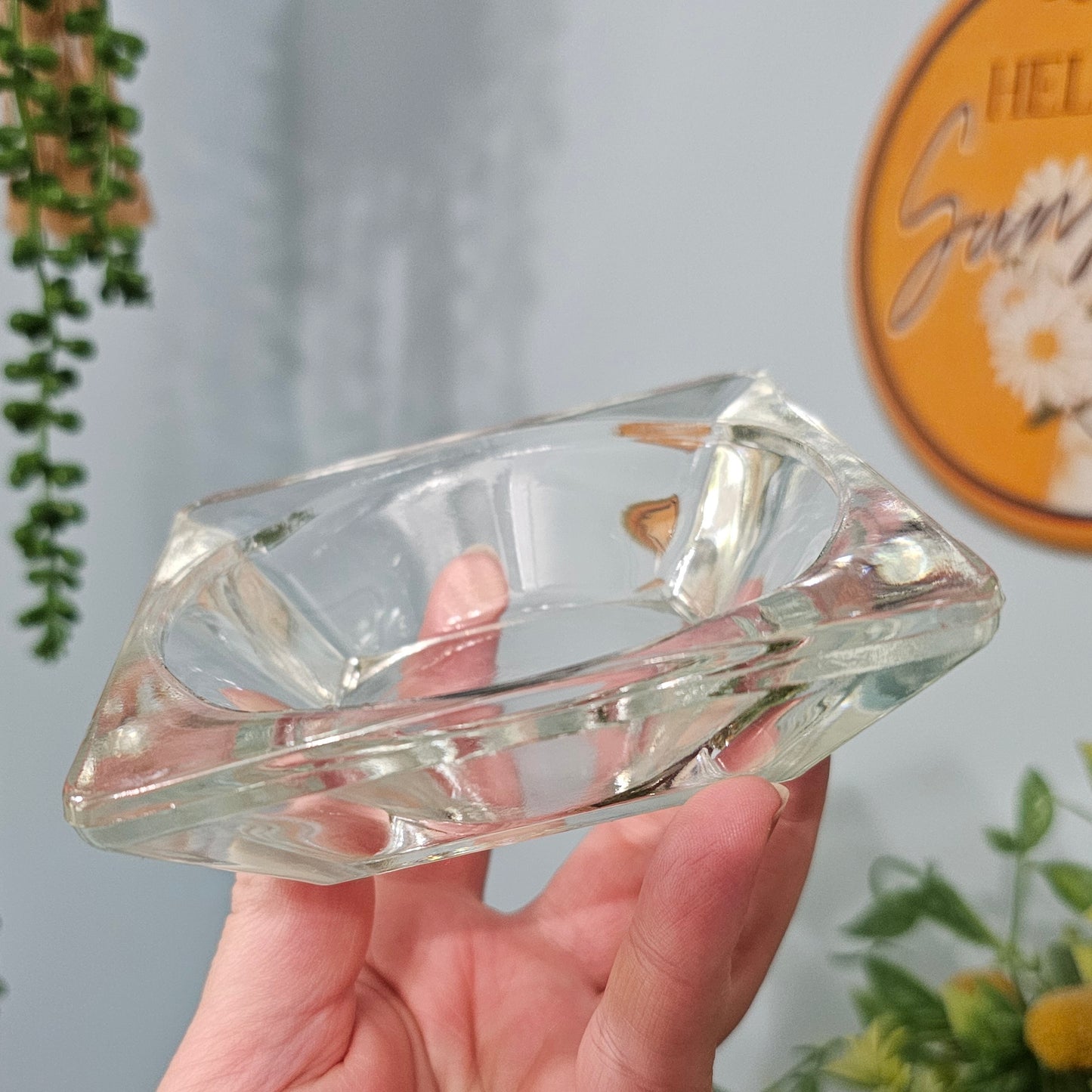 Clear Hazel Atlas Ashtray