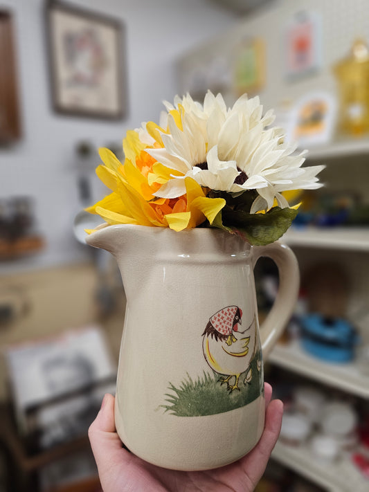 Hen & Chicks Pitcher