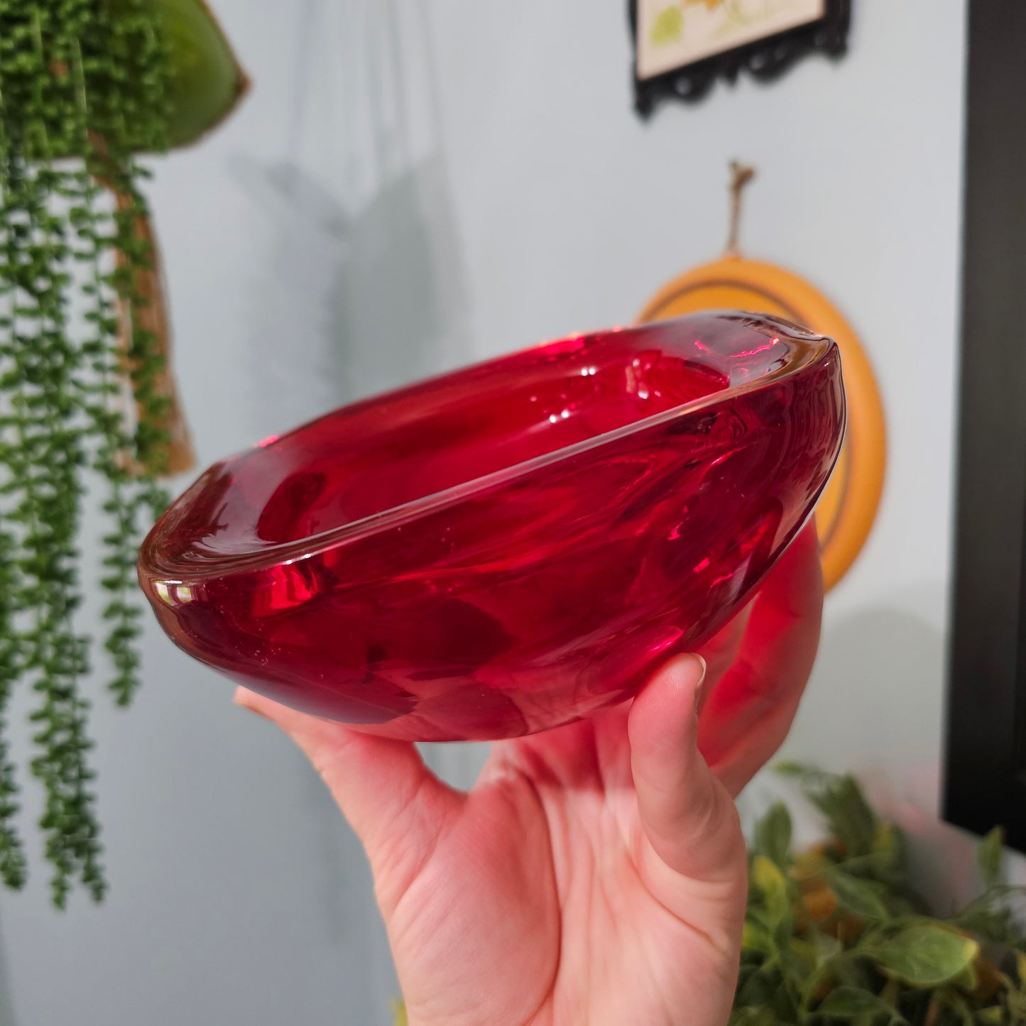 Amberina Murano Ashtray