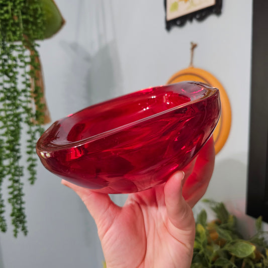 Square Amberina Murano Bowl