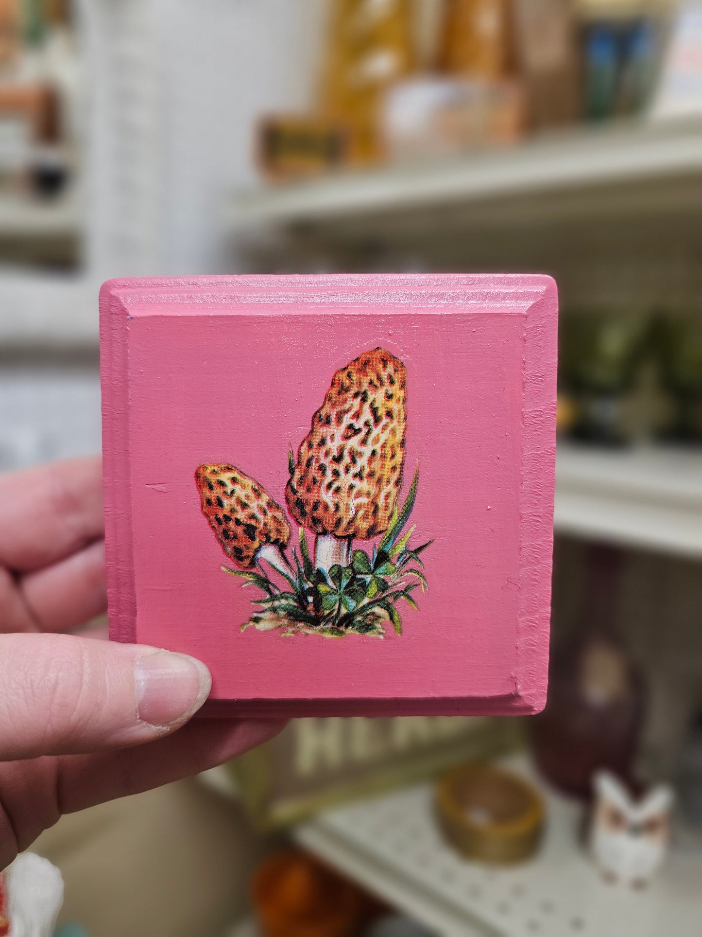 Mauve Morel Wood Plaque