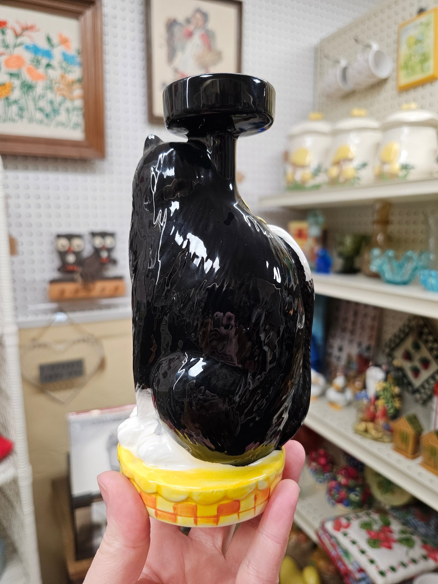 Sunny Cat Votive Holder