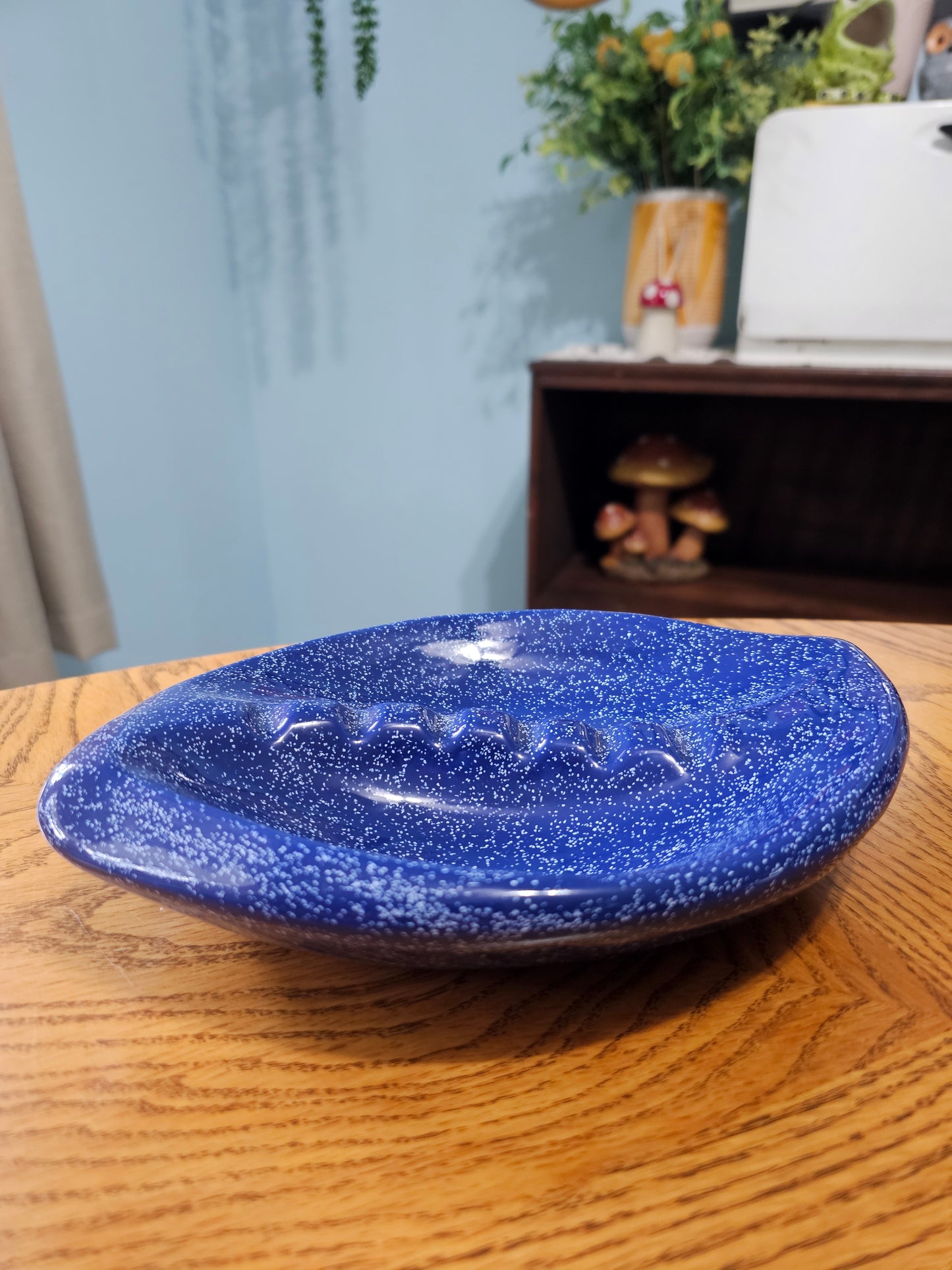 Cosmic Cobalt Speckled Ashtray