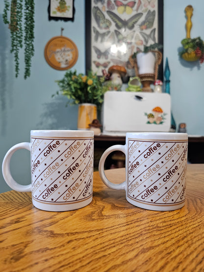 Coffee Typography Mugs