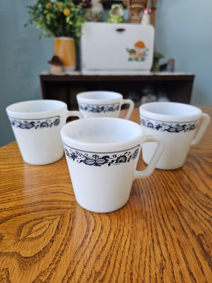 Set of Old Town Blue Mugs