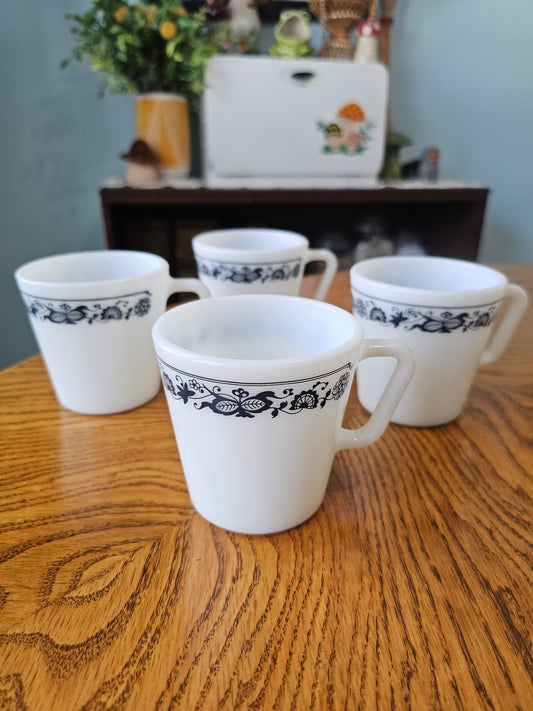 Set of Old Town Blue Mugs