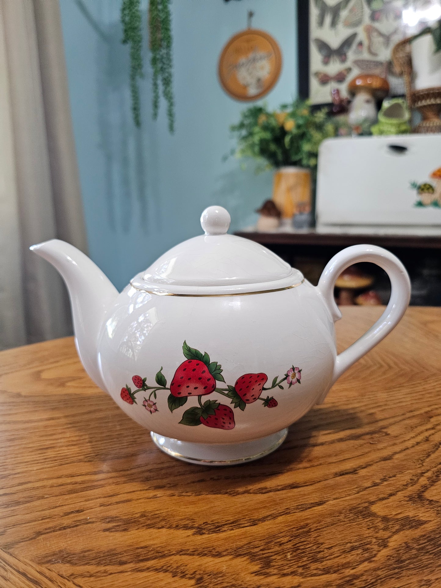 Strawberry Time Teapot