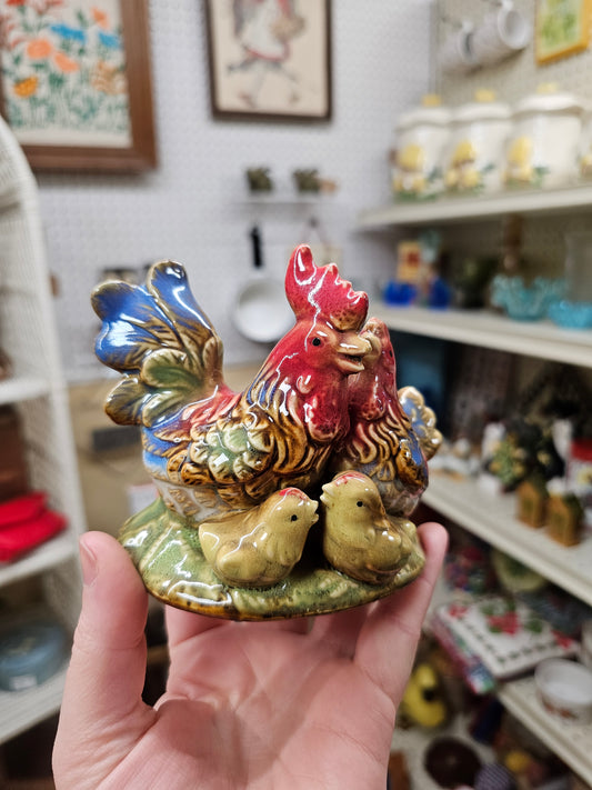 Family of Chickens Figurine