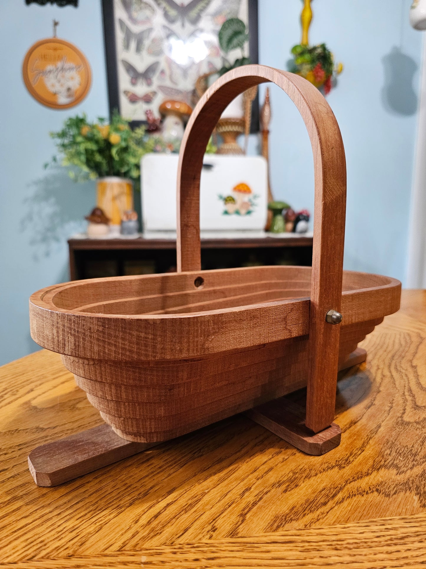 Collapsible Wood Basket