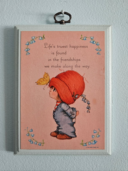 Happiness & Friendship Wall Plaque