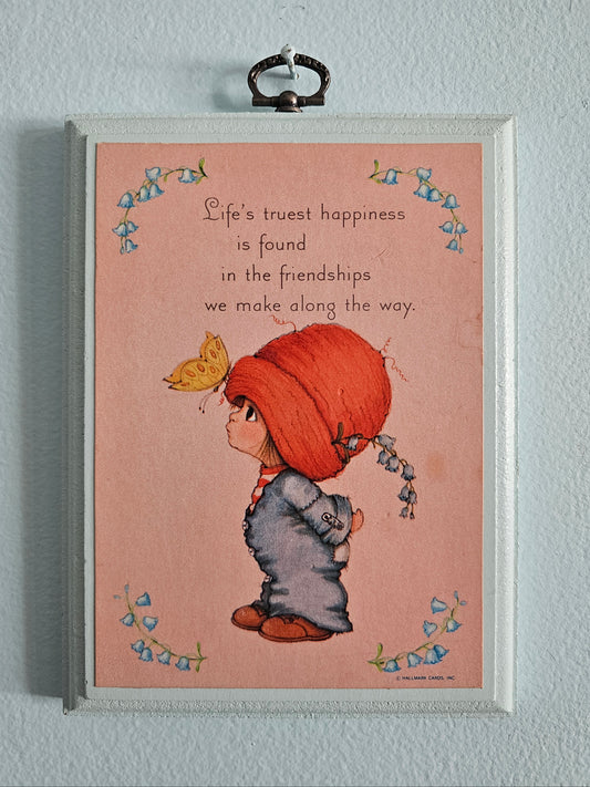 Happiness & Friendship Wall Plaque