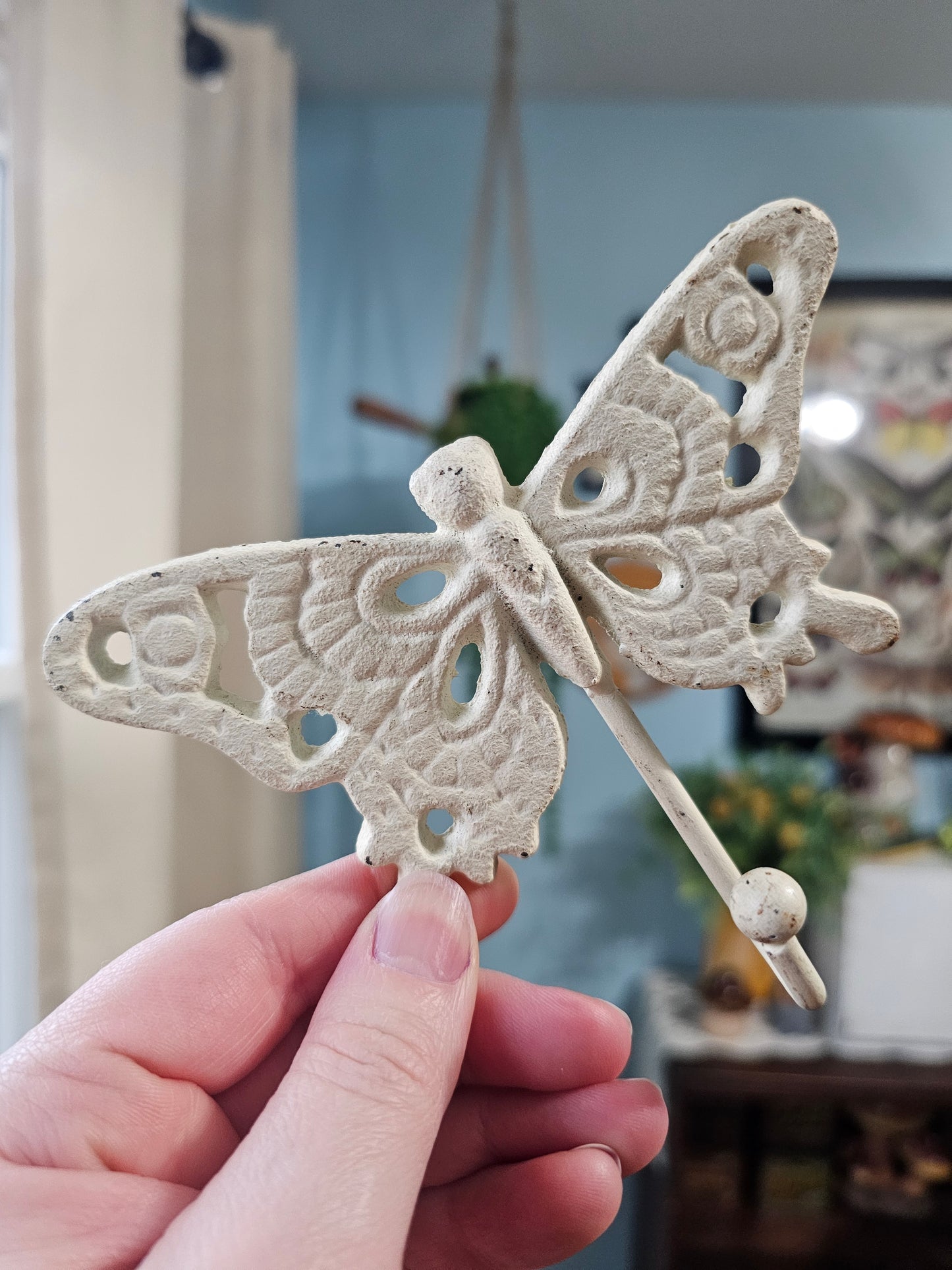 Wrought Iron Butterfly Hook