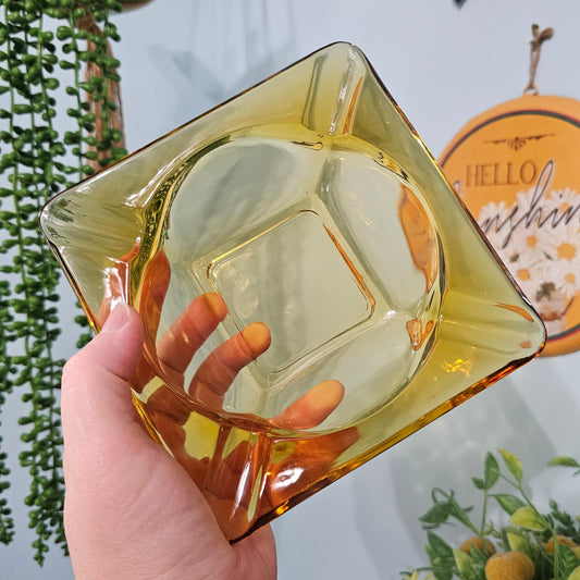 Amber Hazel Atlas Ashtray