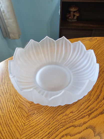Frosted Lotus Bowl