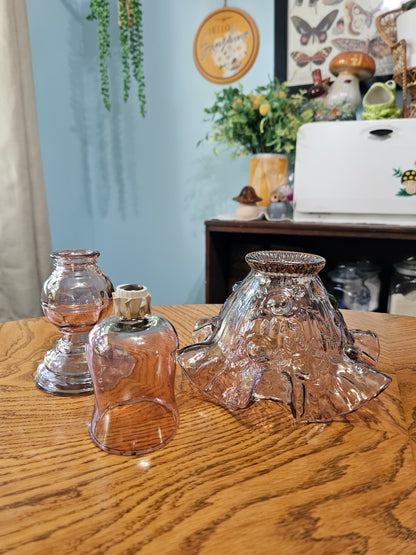 Cabbage Rose Fairy Lamp