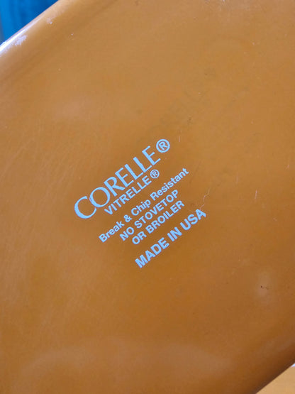 Orange Corelle Baking Dish Set