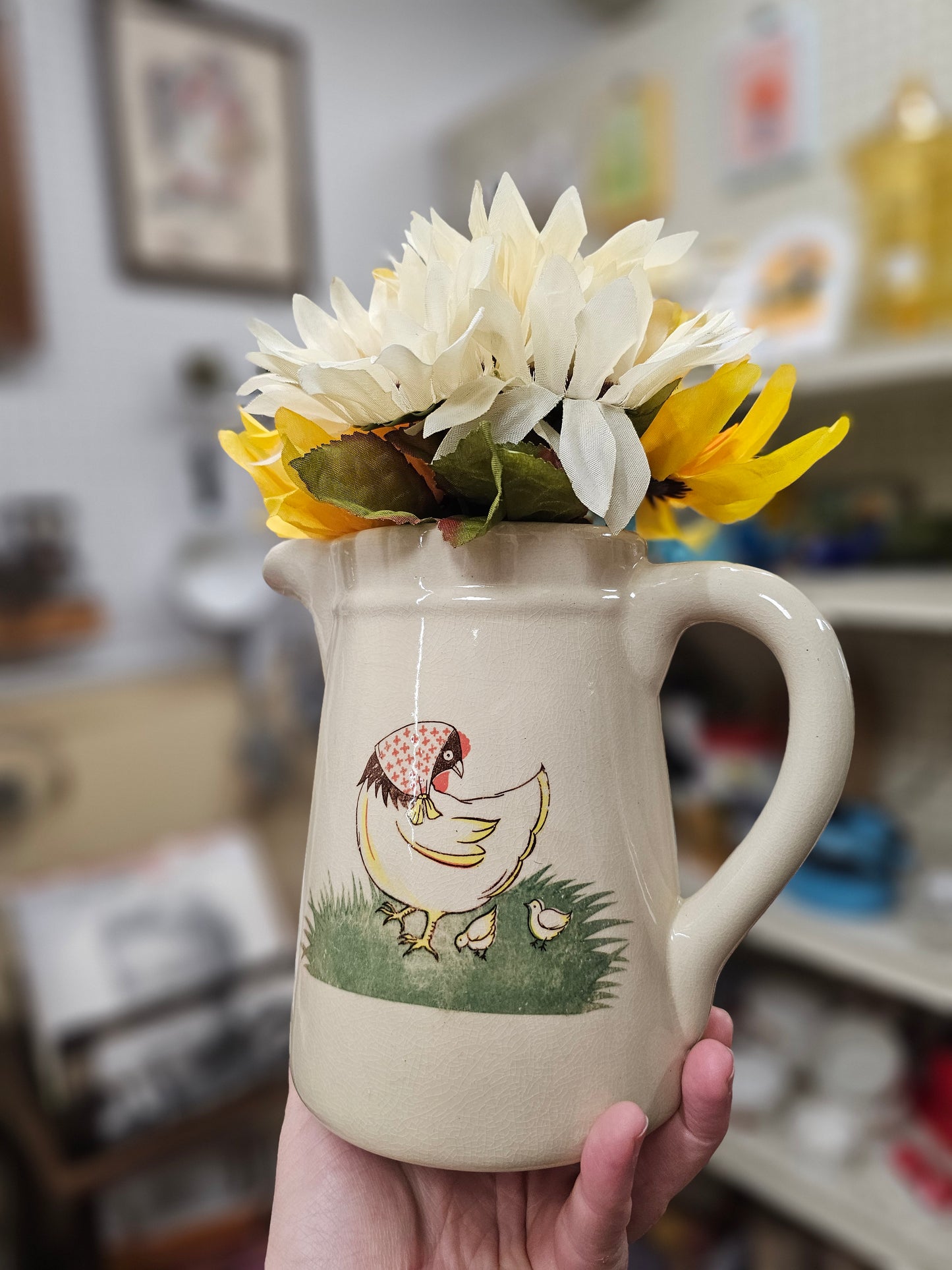 Hen & Chicks Pitcher