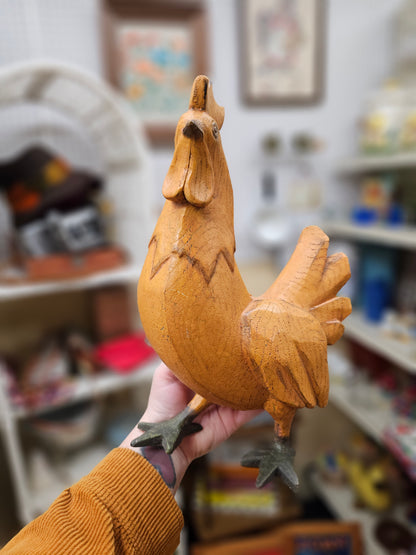 Rustic Rooster Statue