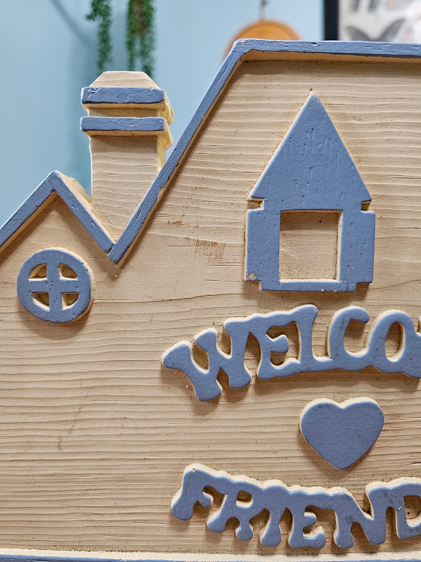 Welcome Friends Cottage Wall Hanging