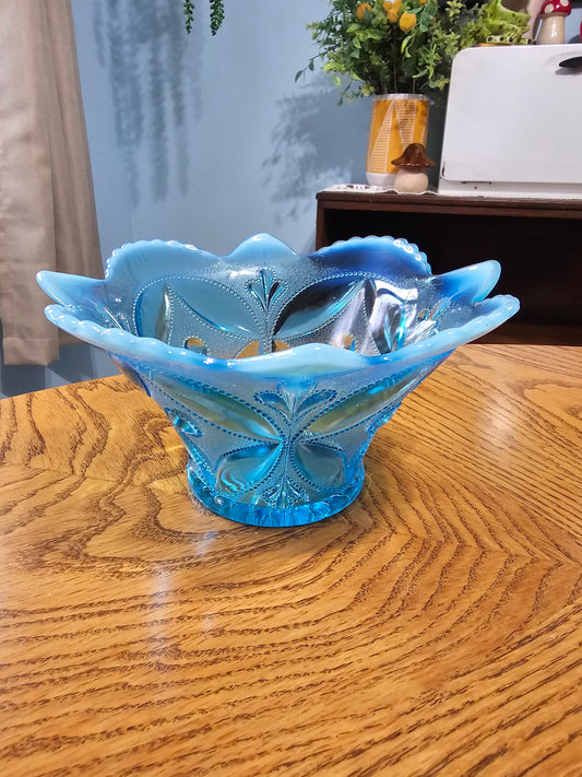 Dugan Wheel & Block Glass Bowl