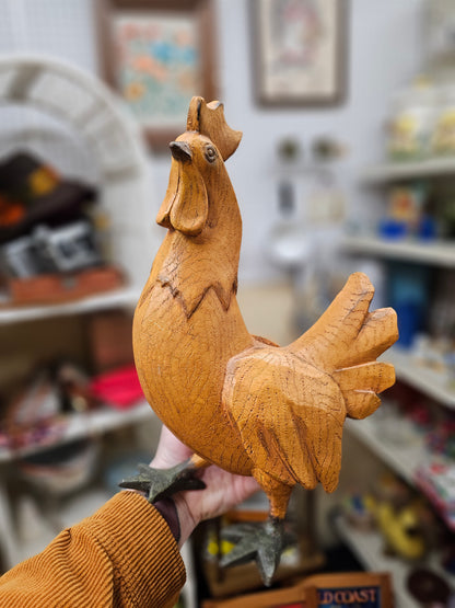 Rustic Rooster Statue