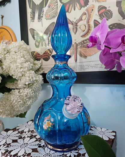 Aqua Floral Corset