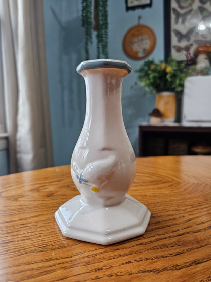 Country Goose Candlestick Holder