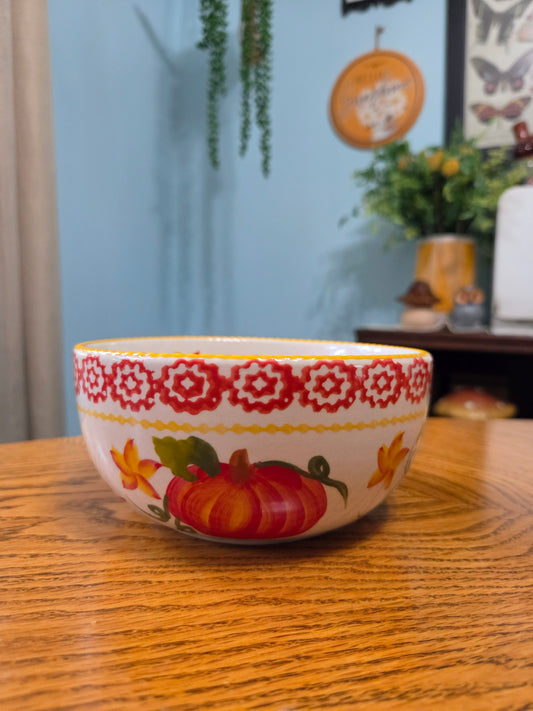 Set of 4 Pumpkin Patch Bowls