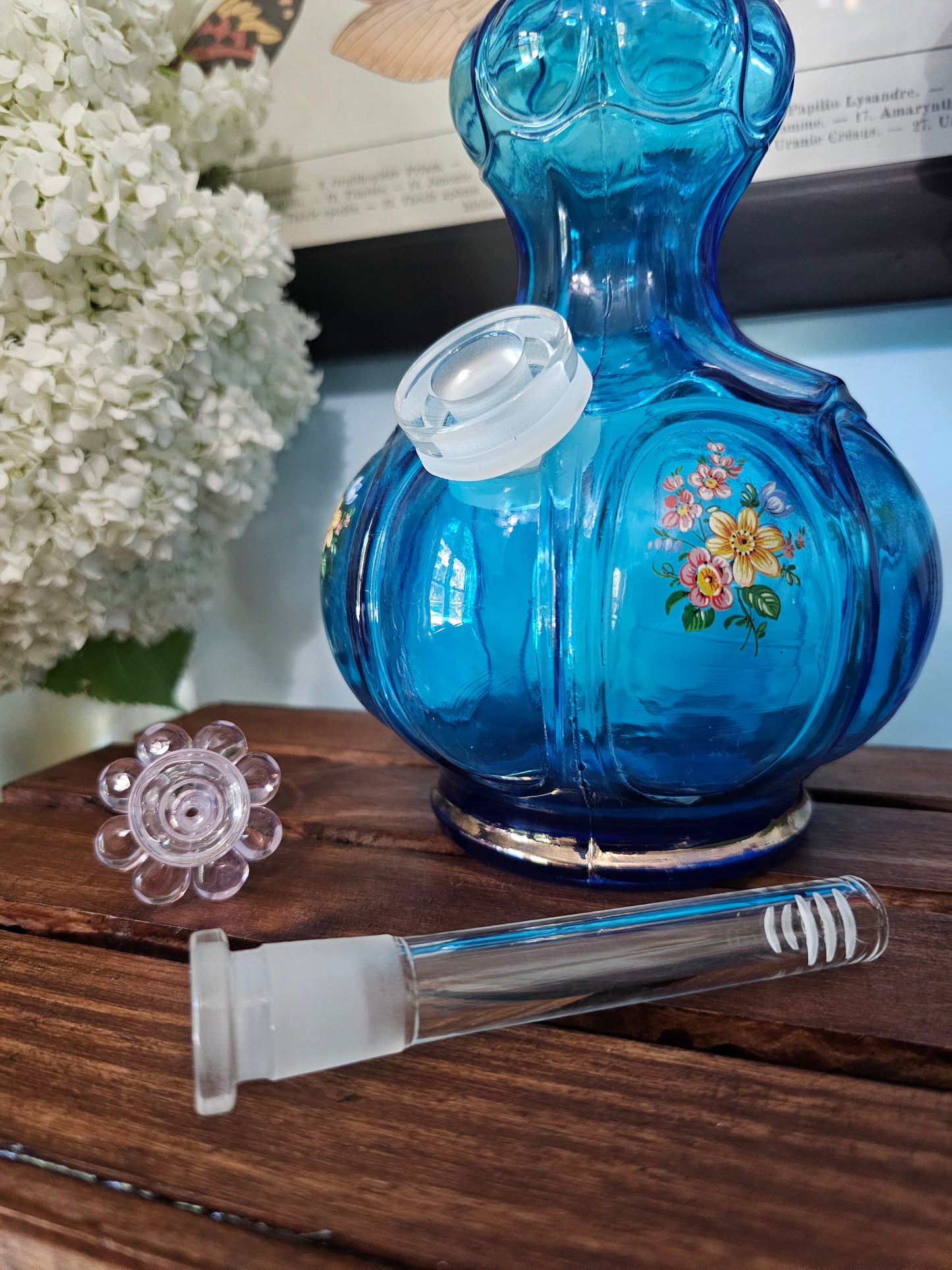 Aqua Floral Corset