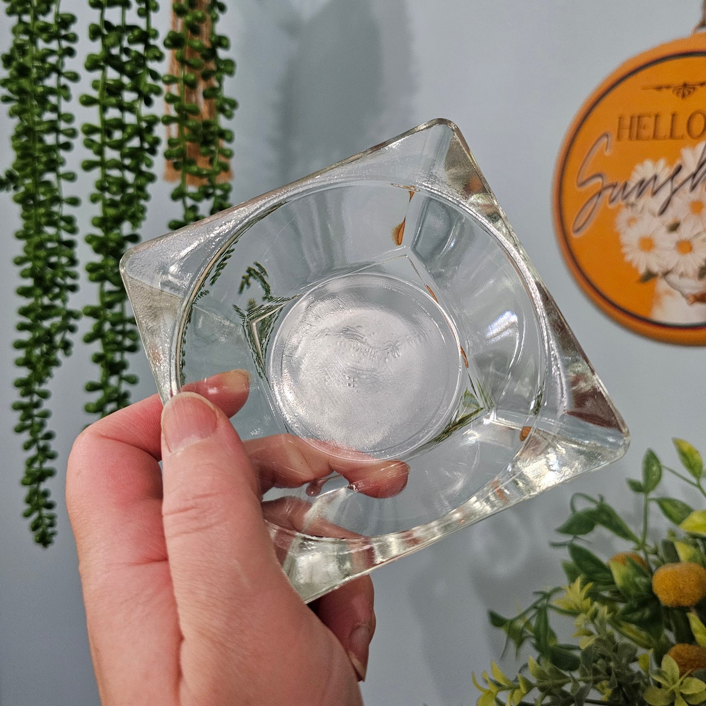 Clear Hazel Atlas Ashtray