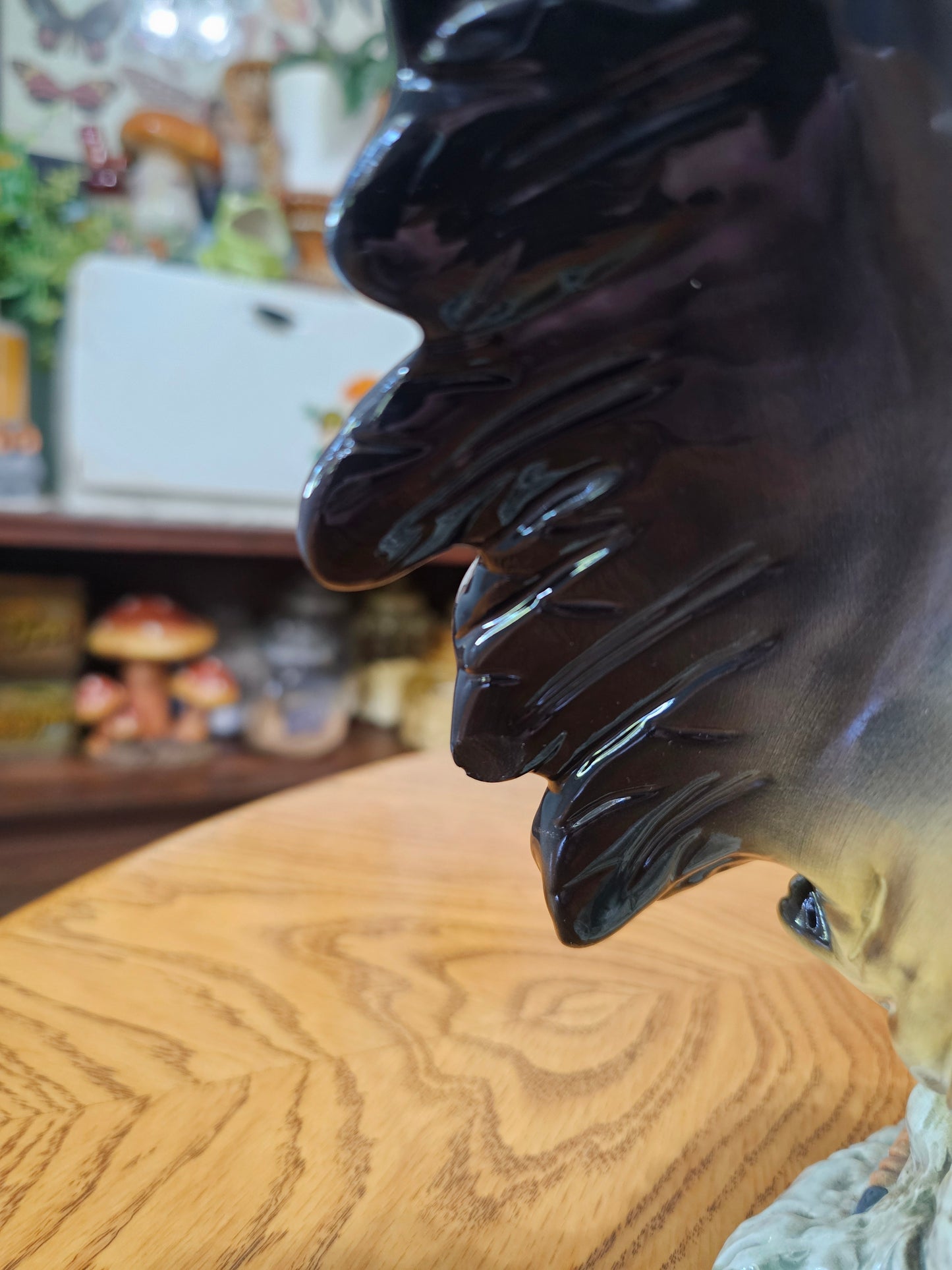 Black & Yellow Rooster Cookie Jar