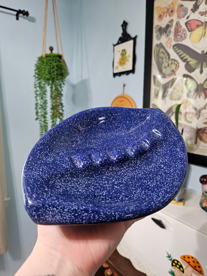 Cosmic Cobalt Speckled Ashtray