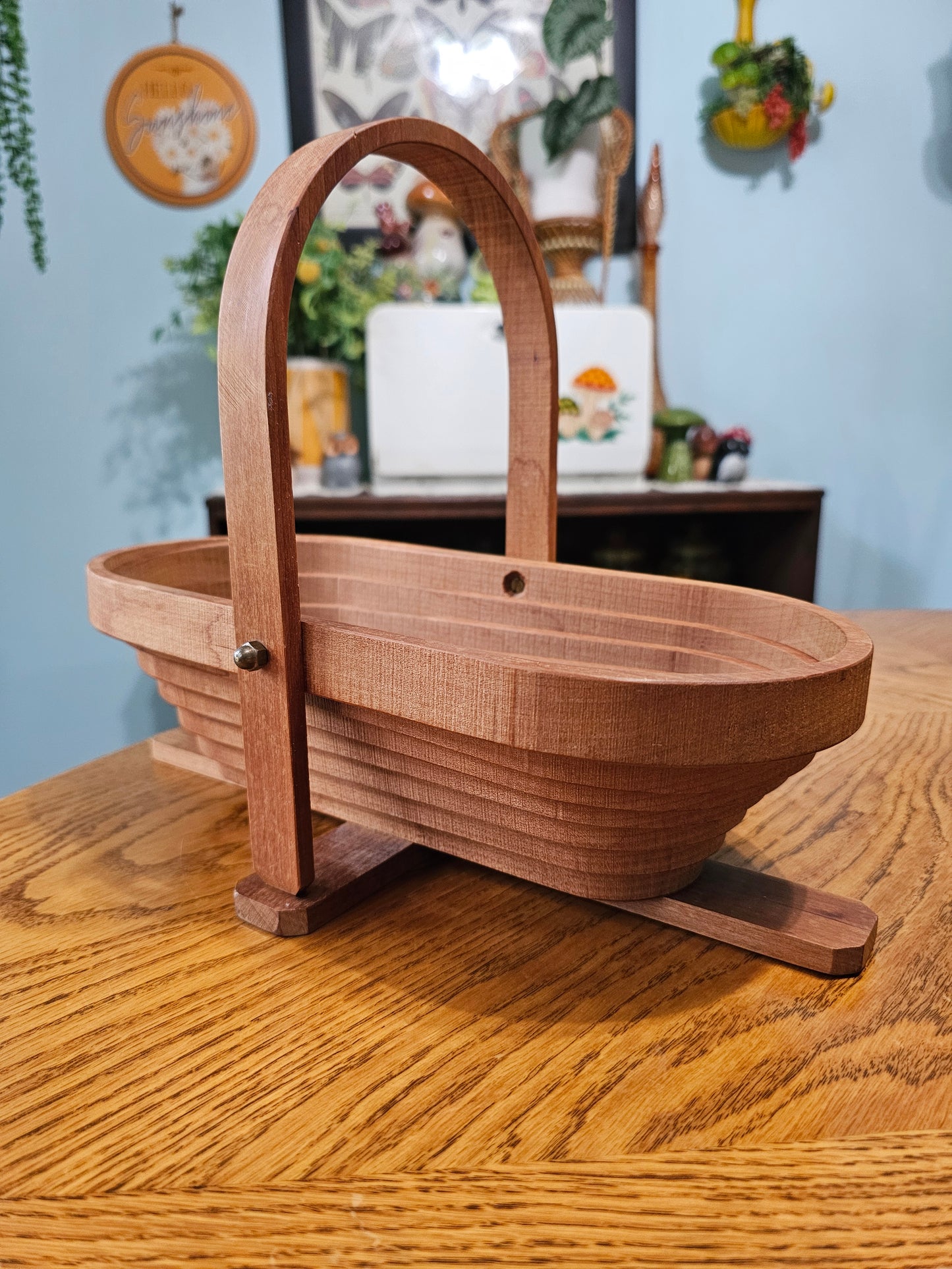 Collapsible Wood Basket