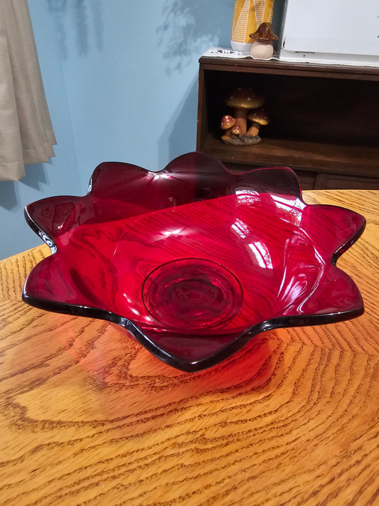 Amberina Lotus Bowl