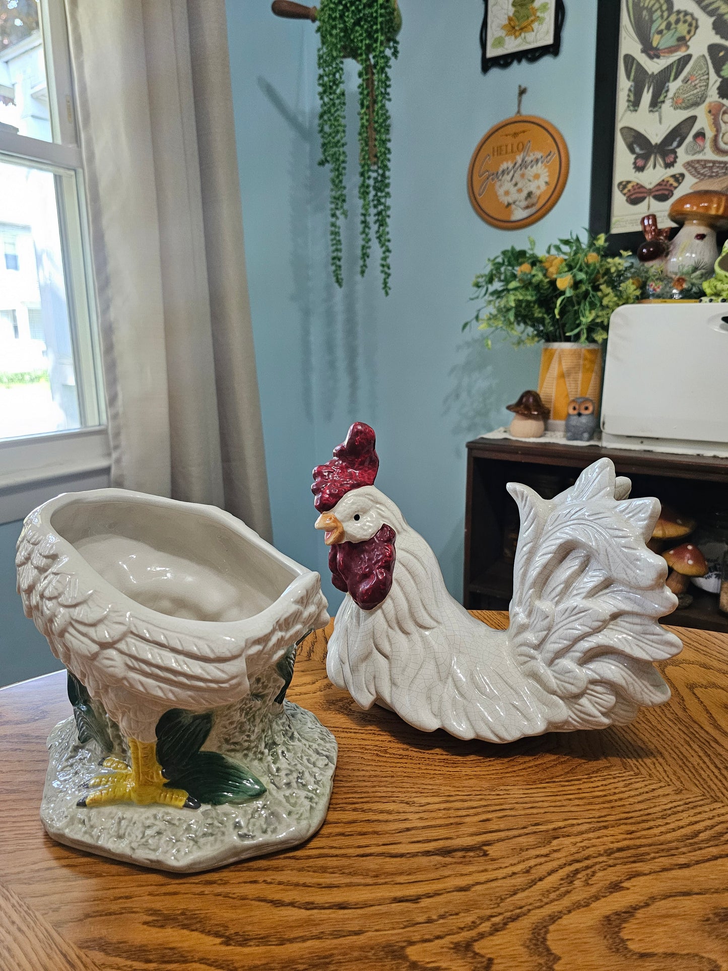 White Rooster Cookie Jar
