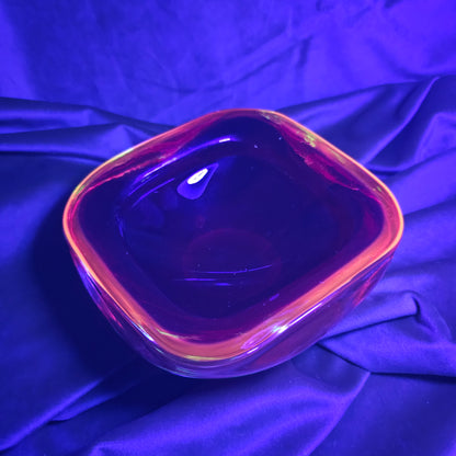 Amberina Murano Ashtray