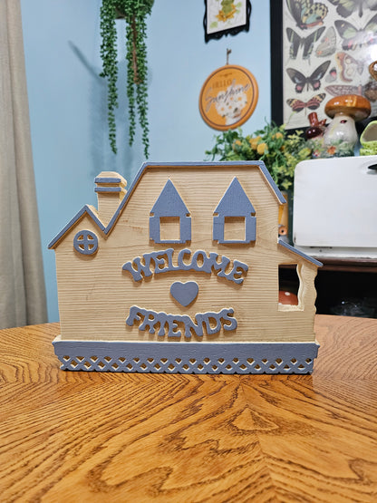Welcome Friends Cottage Wall Hanging