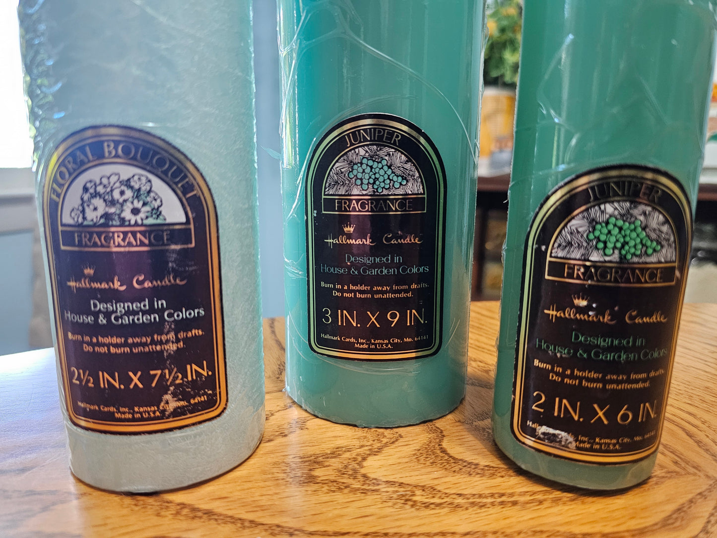 Floral Pillar Candle Trio