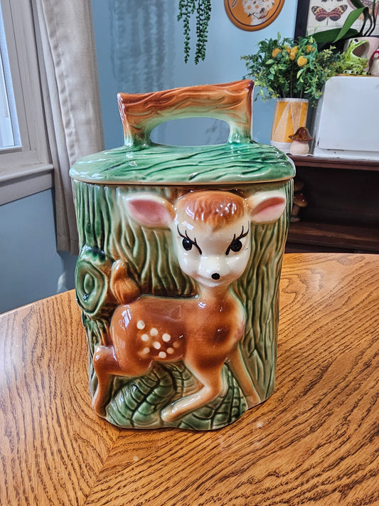 Fawn Cookie Jar
