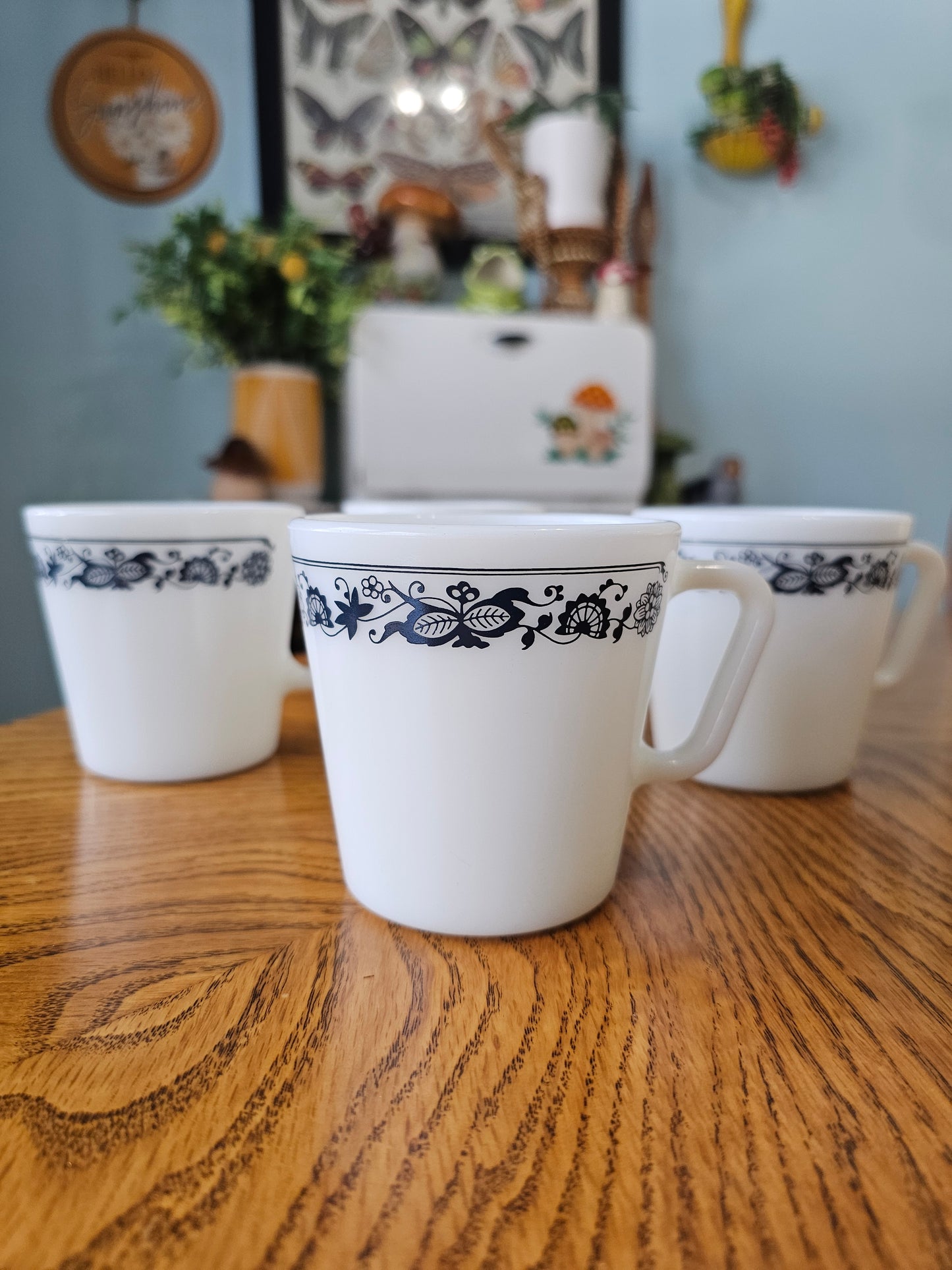 Set of Old Town Blue Mugs