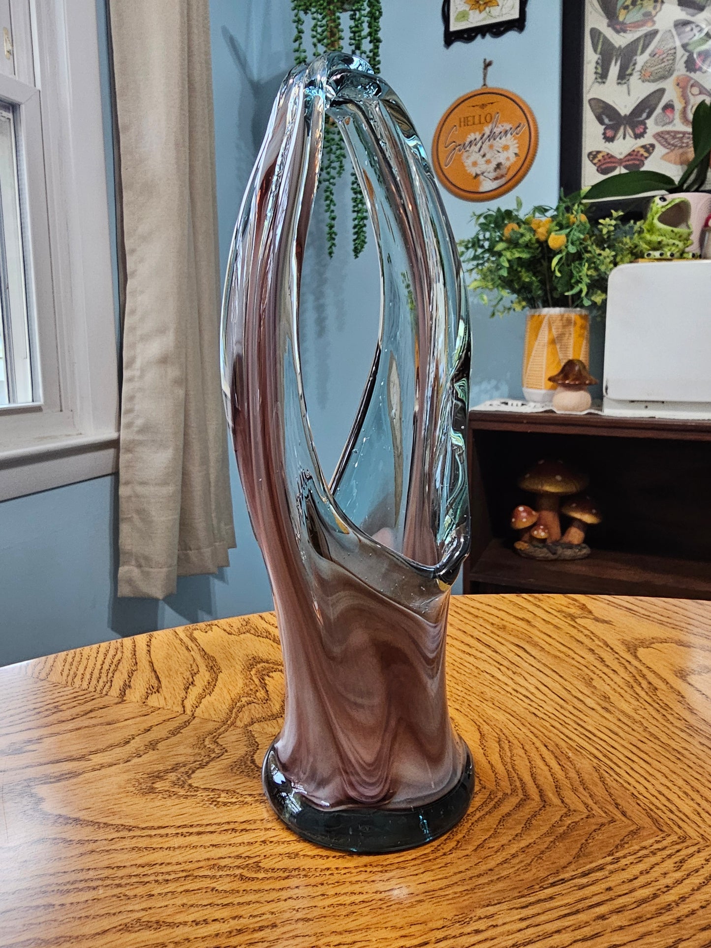 Marble Basket Vase