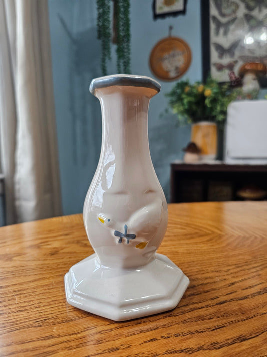 Country Goose Candlestick Holder