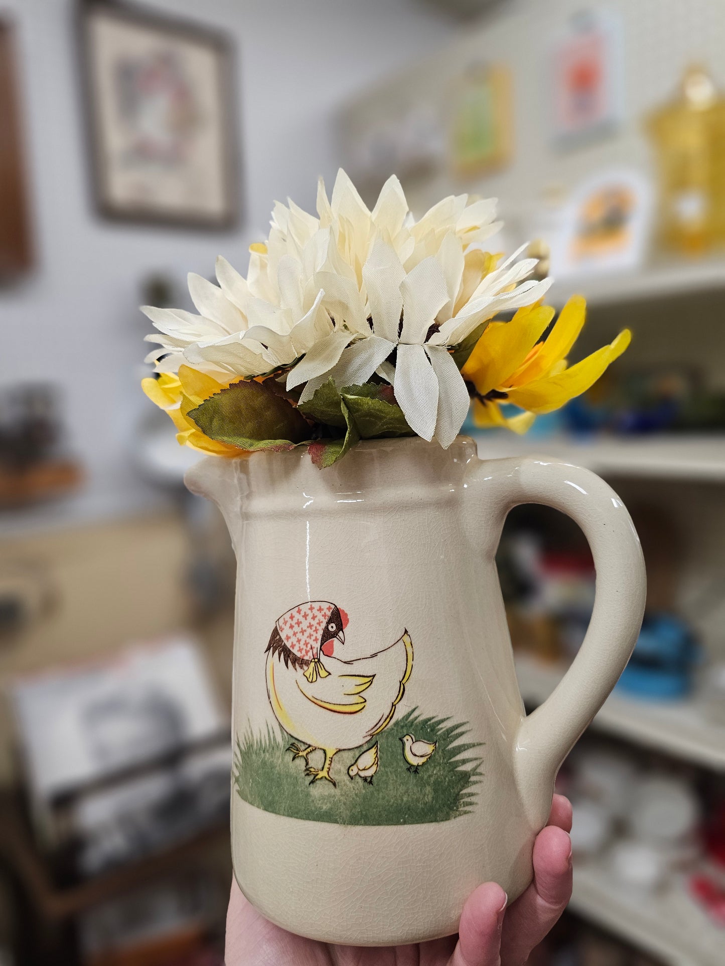 Hen & Chicks Pitcher