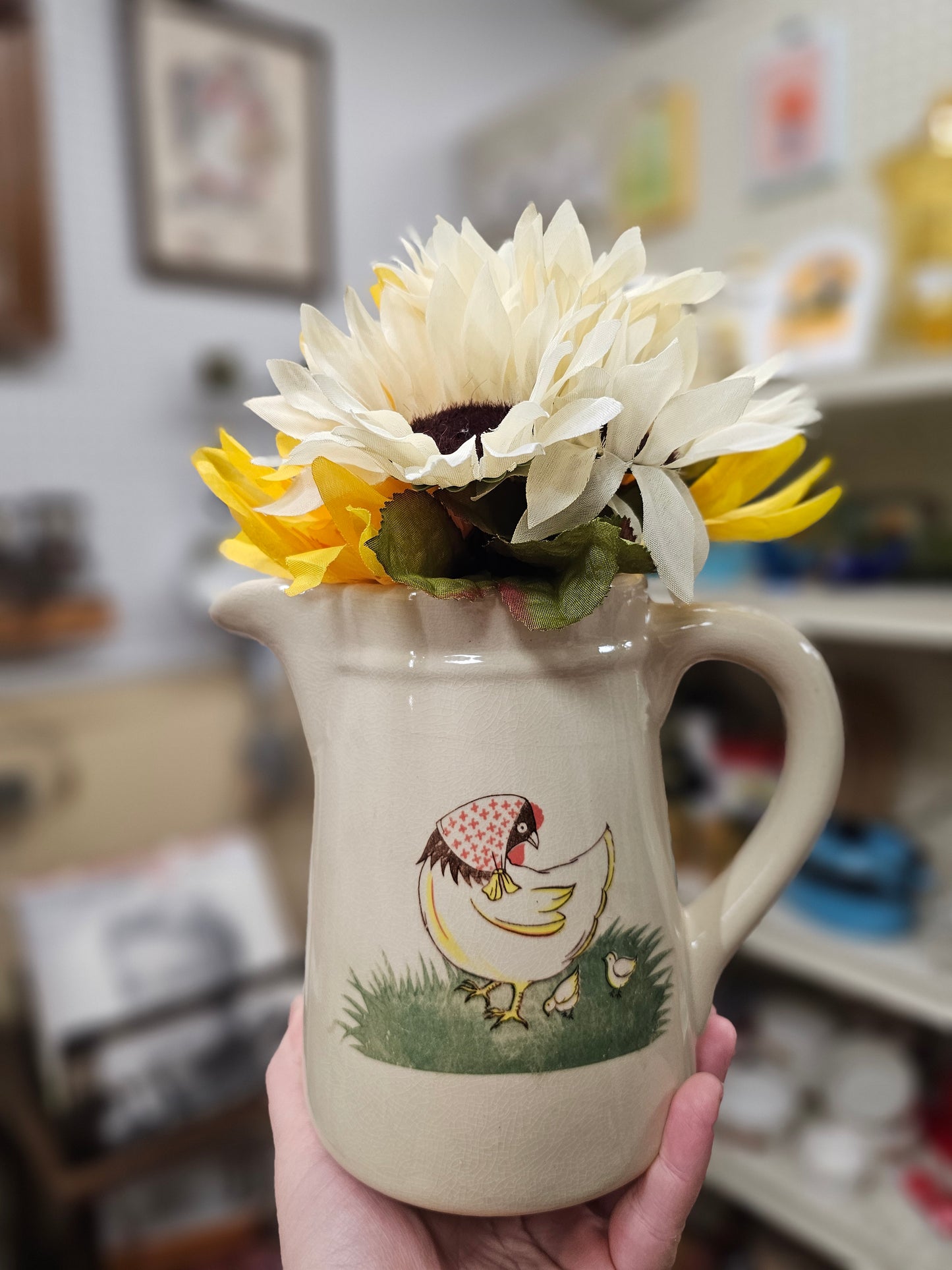 Hen & Chicks Pitcher