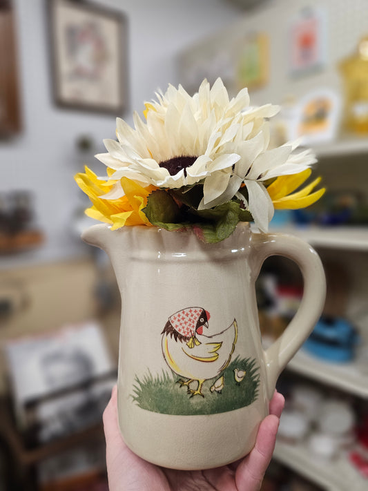 Hen & Chicks Pitcher