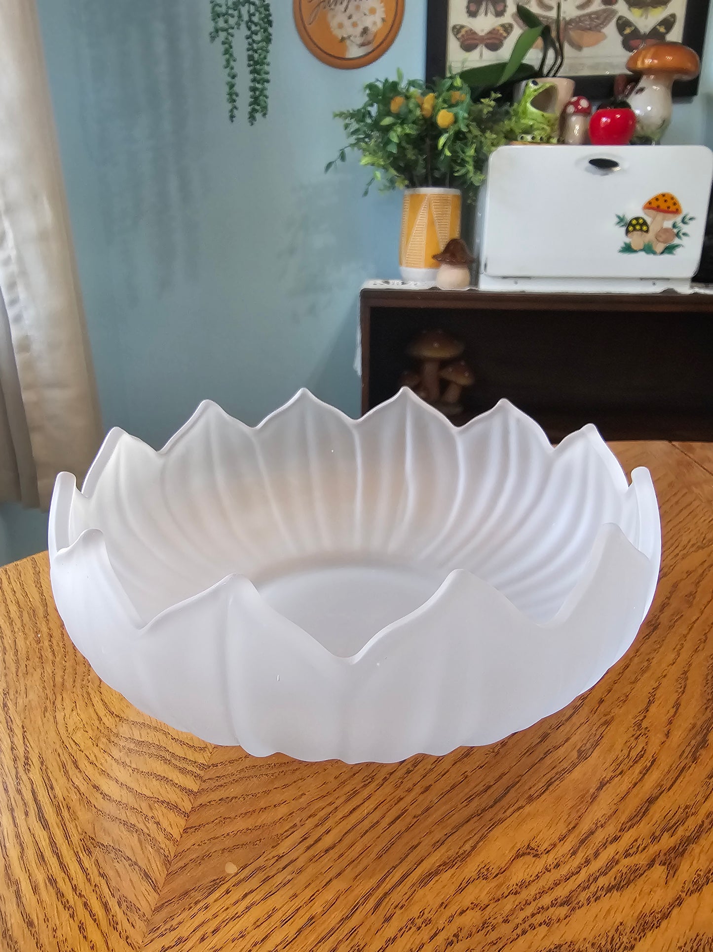 Frosted Lotus Bowl