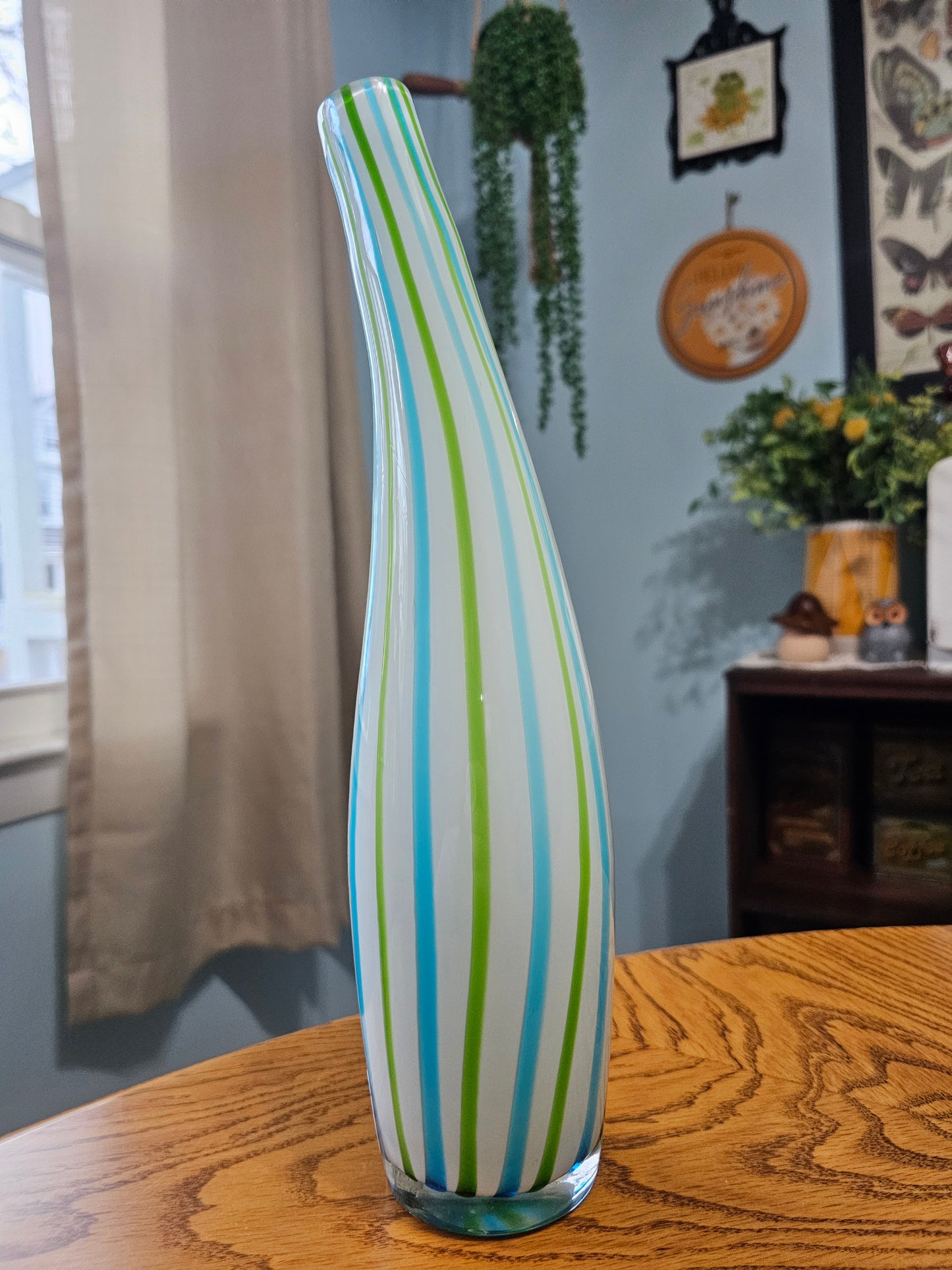 Striped Curved Vase