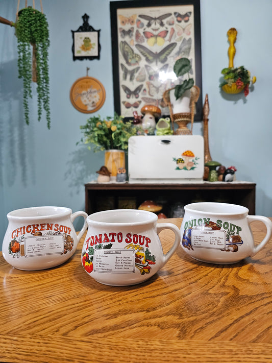 Chicken, Tomato & Onion Soup Mugs